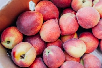 Peaches at Market. Photo courtesy of Jenna Mobley