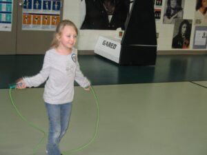Cherokee Connell jumping rope.