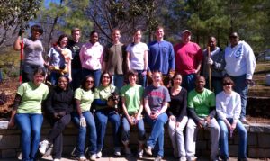 Teamworks and GPC volunteers get together to beautify our park.
