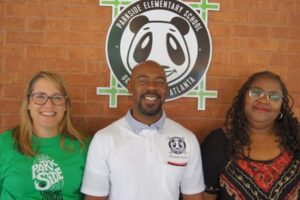 From left to right is Parkside’s new leadership team: Assistant Principal Melissa Hugh-Girdhari, Principal Timothy Foster and Assistant Principal Dr. Cynthia Alexander. Photo courtesy of RM Lathan.