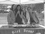 Girl Scouts at the Grant Park Farmer's Market. Photo: Michelle Blackmon