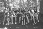 Girl Scouts preparing to zip line on their Glamping trip.Photo: Michelle Blackmon
