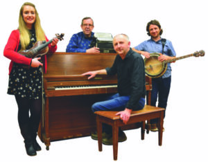 The Paul Brock Band (from left to right): Eimer Arkins, Paul Brock, Denis Carey, and Shane Farrell. Photo courtesy of The Paul Brock Band